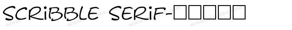 Scribble Serif字体转换